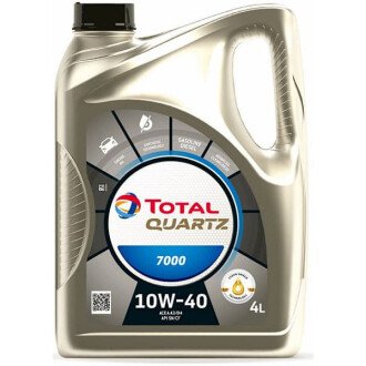 Моторна олива Quartz 7000 10W-40, 4 л (216676/214107) - TOTAL 201523