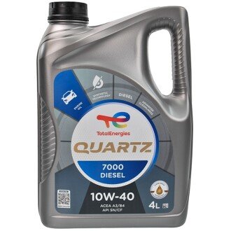 Моторное масло Quartz 7000 Diesel 10W-40, 4 л (216682) - TOTAL 203710