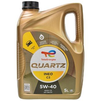 Моторное масло Quartz Ineo C3 5W-40, 5 л (213790) - TOTAL 213103