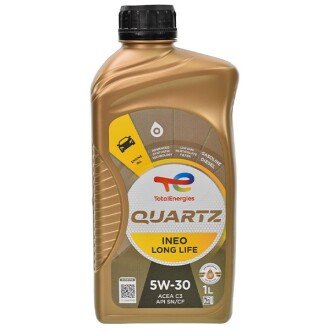 Моторное масло Quartz Ineo Long Life 5W-30, 1 л (213818/181711) - TOTAL 213817