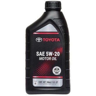 Моторное масло 5W-20, 0.946 л - (0888008006, 0888008005, 002791QT20) TOYOTA 002791qt20 (фото 1)