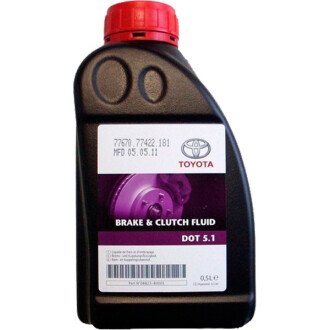 Жидкость тормозная dot 5.1 Brake & Clutch Fluid, 0.5л - TOYOTA 0882380005