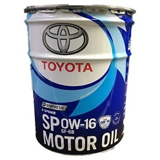 Моторна олива 0W-16, 20 л - TOYOTA 0888013103 (фото 1)