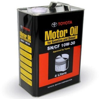 Моторна олива SN/CF 10W-30, 4 л - TOYOTA 0888083320 (фото 1)