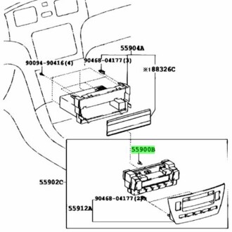 Лампочка підсвітки - TOYOTA 90010-03048