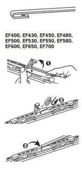 Фото 6 - Двірник (щітка склоочисника) Trico EF500