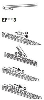 Фото 4 - Двірник (щітка склоочисника) Trico EF553