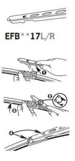 Фото 4 - Двірник (щітка склоочисника) Trico EFB5517L