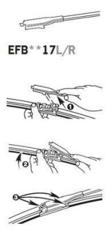 Фото 7 - Двірник (щітка склоочисника) Trico EFB5517L