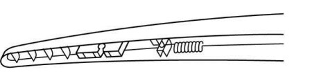 Щетка стеклоочистителя каркасная задняя 180мм ExactFit Rear Citroen C4 (LC), DS3, DS4 (EX180B) - (6426XH) Trico EX180