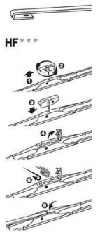 Фото 5 - Двірник (щітка склоочисника) Trico HF350