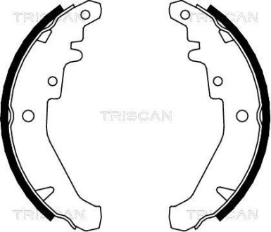 Комплект тормозных колодок - TRISCAN 810015026