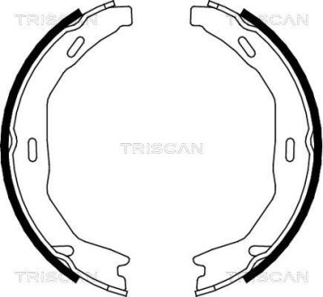 Комплект гальмівних колодок, Стоянкове гальмо - TRISCAN 810023029