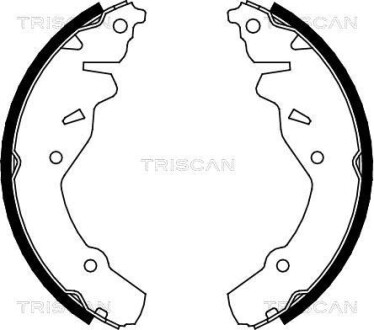 Комплект тормозных колодок - TRISCAN 810080002