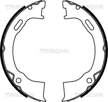 Комплект тормозных колодок, стояночная тормозная система - TRISCAN 810080006