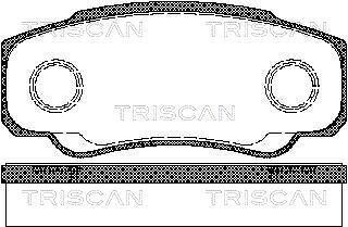 Колодки гальмівні задні - (425246, 425247, 425468) TRISCAN 811010533