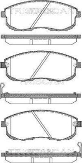 Комплект тормозных колодок, дисковый тормоз - TRISCAN 811014013