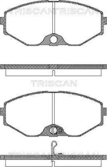 Комплект тормозных колодок, дисковый тормоз - TRISCAN 811014037