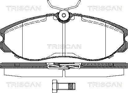 Колодки гальмівні передні - (410609C526, 1L4J2K021AB, J3601056) TRISCAN 811014174