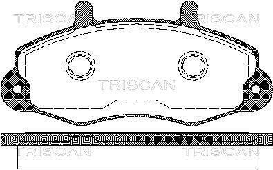 Колодки гальмівні передні - (92VB2K021AB, 1134158, 92VB2K021AD) TRISCAN 811016969