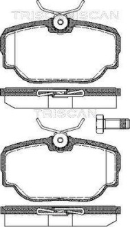 Колодки гальмівні задні - (sfp100470, sfp100490, stc1879) TRISCAN 811017015