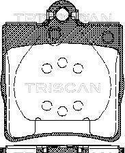 Комплект тормозных колодок, дисковый тормоз - TRISCAN 8110 23018