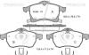Комплект тормозных колодок, дисковый тормоз - (1605035, 1605009, 1605957) TRISCAN 8110 24006 (фото 1)