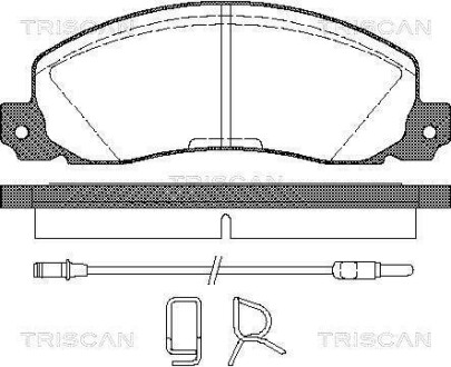 Колодки гальмівні передні - TRISCAN 811025846