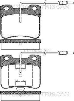 Колодки гальмівні передні - (95661914, 95710810, 95658617) TRISCAN 811038847