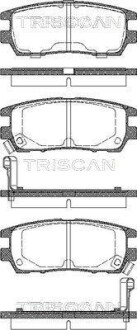 Комплект тормозных колодок, дисковый тормоз - TRISCAN 811042003