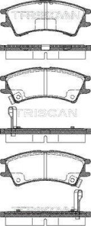 Комплект тормозных колодок, дисковый тормоз - TRISCAN 811043007