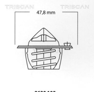 Термостат, охлаждающая жидкость - (1306121, 1478433, 1714254) TRISCAN 8620 10592