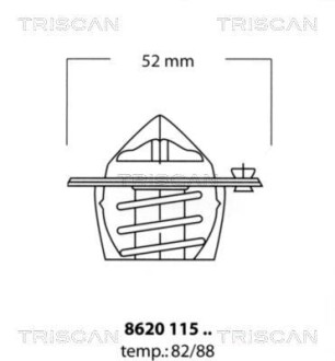 Термостат - (061935R0000, 19300P08003, 19300P08014) TRISCAN 862011582