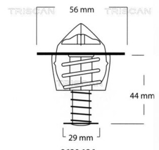 Термостат, охлаждающая жидкость - TRISCAN 8620 13688