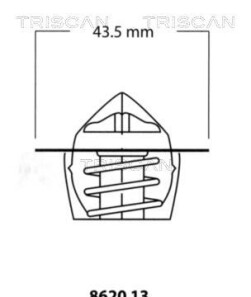 Термостат, охлаждающая жидкость - TRISCAN 8620 1388