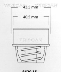 Термостат, охлаждающая жидкость - (7700858802) TRISCAN 8620 1591