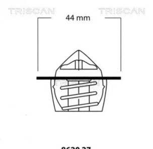 Термостат, охлаждающая жидкость - (011815171A, 018715171A, 025999152) TRISCAN 8620 2782