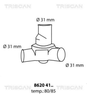 Термостат - TRISCAN 86204180