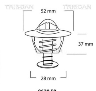 Термостат, охлаждающая жидкость - (19300PM0003, 19300PM0004, 19301P07A00) TRISCAN 8620 5078