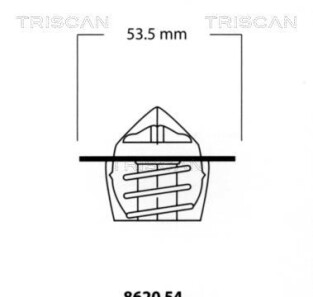 Термостат, охлаждающая жидкость - (133837, 133730, 133883) TRISCAN 8620 5488