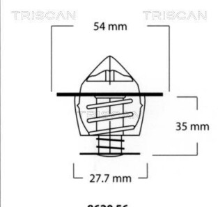 Термостат, охлаждающая жидкость - (su00100223, 9616090180, 7700868274) TRISCAN 8620 5682