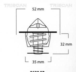 Термостат, охлаждающая жидкость - (1001993, 1663819, 948M8575AA) TRISCAN 8620 5791