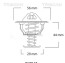 Термостат, охлаждающая жидкость - (2550038001, ME191593, MD337408) TRISCAN 8620 6182 (фото 1)