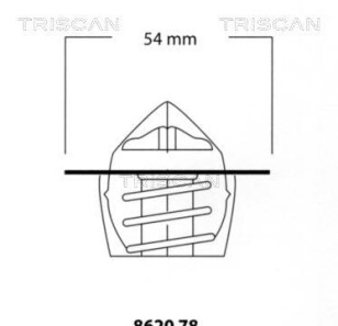 Термостат, охлаждающая жидкость - (1472378, 1E0315171, 5004890) TRISCAN 8620 7888