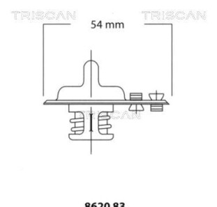 Термостат, охлаждающая жидкость - (1760078E00, 8AG215171A, 8AG815171) TRISCAN 8620 8388