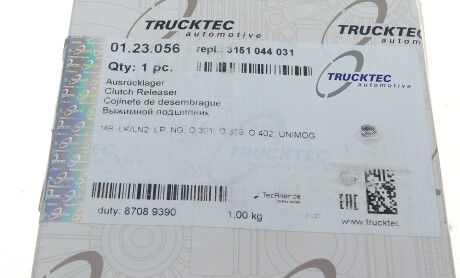 Фото 5 - Выжимной подшипник TRUCKTEC 01.23.056 (0123056)