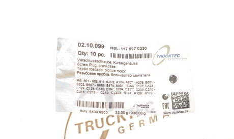 Фото 2 - Автозапчастина TRUCKTEC 02.10.099 (0210099)