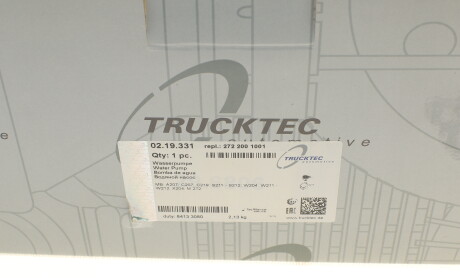 Фото 7 - Водяной насос TRUCKTEC 02.19.331 (0219331)