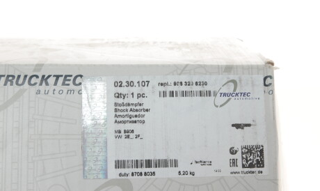 Фото 2 - Стійка амортизатору (амортизатор) TRUCKTEC 02.30.107
