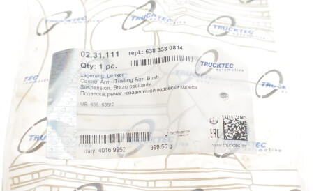 Фото 2 - Сайлентблок рычага TRUCKTEC 02.31.111 (0231111)